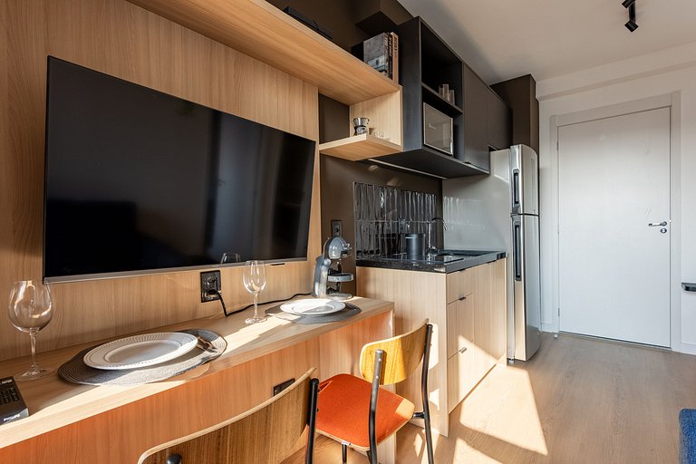 Nhambiquaras | Apto 35m² | Gym, Piscina & Cowork