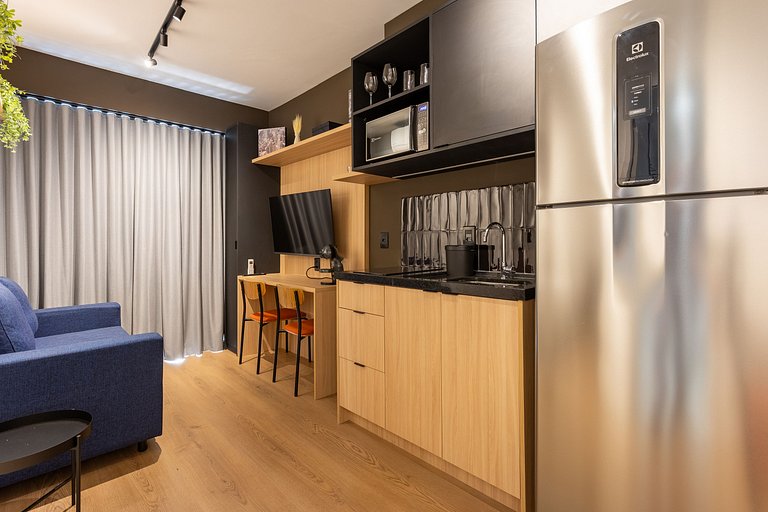 Nhambiquaras | Apto 35m² | Gym, Piscina & Cowork