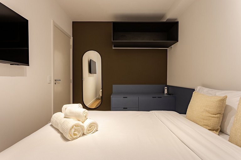 Nhambiquaras | Apto 35m² | Gym, Piscina & Cowork