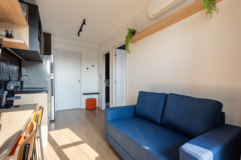 Nhambiquaras | Apto 35m² | Gym, Piscina & Cowork