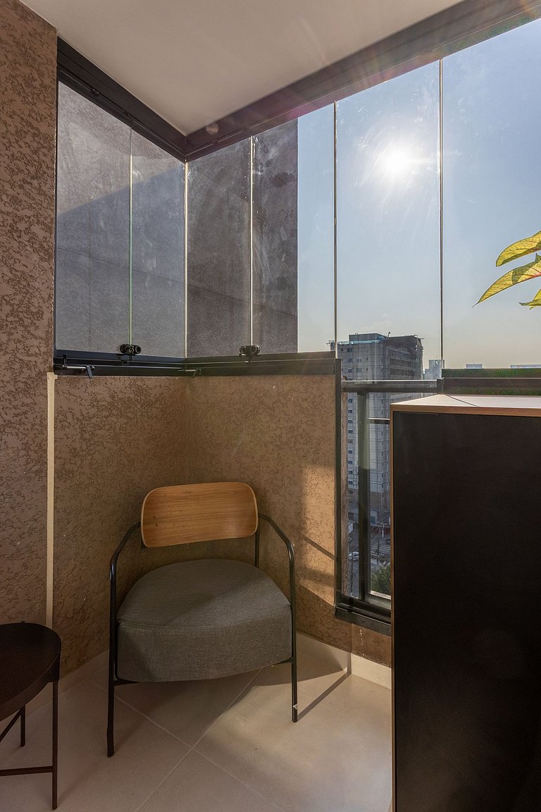 Nhambiquaras | Apto 35m² | Gym, Piscina & Cowork