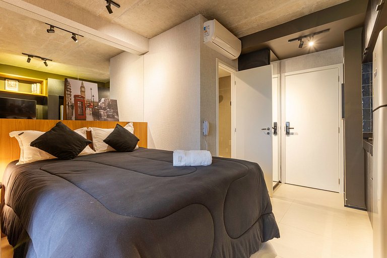 Studio On Augusta | Academia, Market, Portaria 24h