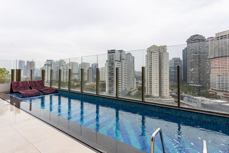 Studio Brooklin | Piscina Rooftop e Academia