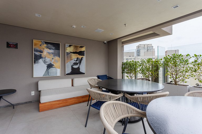 Studio Brooklin | Piscina Rooftop e Academia
