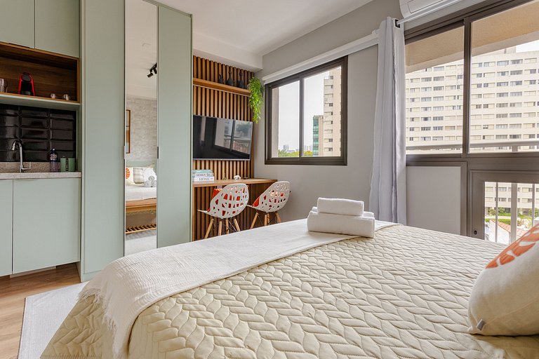 Studio Brooklin | Piscina Rooftop e Academia
