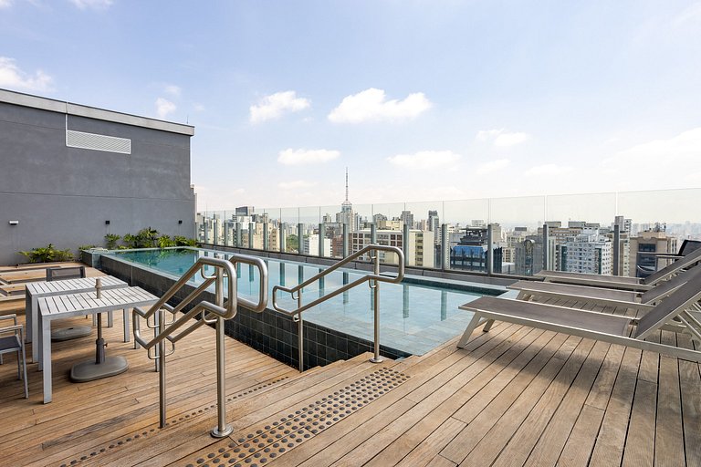 Studio You Vila Mariana | Piscina Rooftop