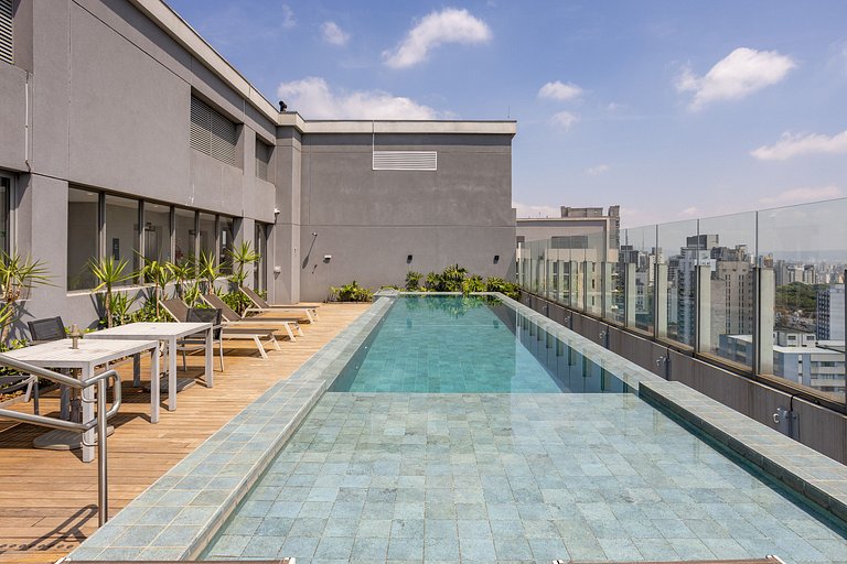 Studio You Vila Mariana | Piscina Rooftop