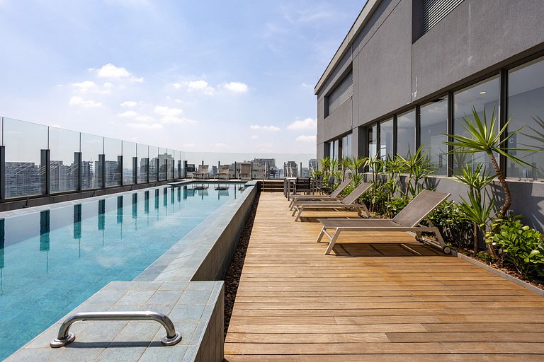 Studio You Vila Mariana | Piscina Rooftop