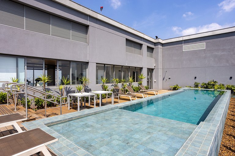 Studio You Vila Mariana | Piscina Rooftop