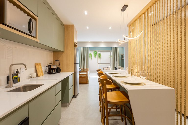 Ascent Paulista 50m² | Apto Garden Gourmet
