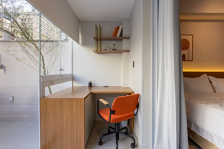 Ascent Paulista | 40 m² | Stúdio Elegance