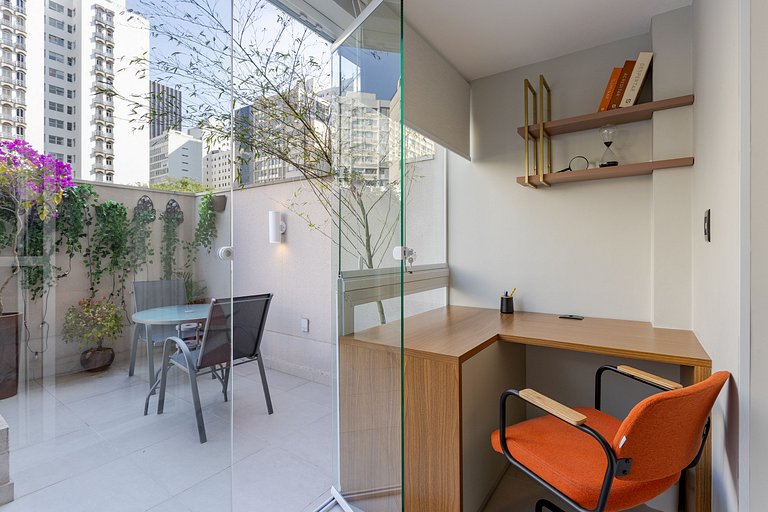 Ascent Paulista | 40 m² | Stúdio Elegance