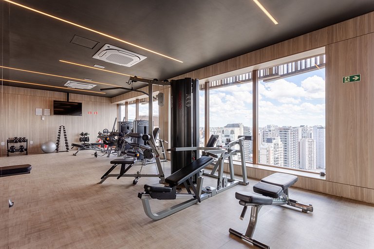 Estúdio Boutique | Academia e Piscina no terraç