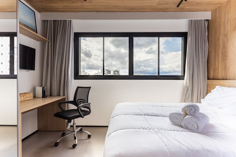 Studio On Florida | Gym e Portaria 24hrs