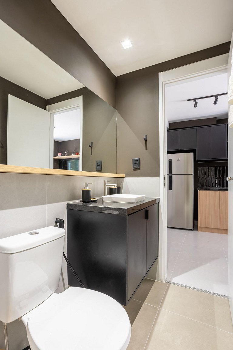 Studio Prisma Pinheiros | Varanda & Portaria 24hrs