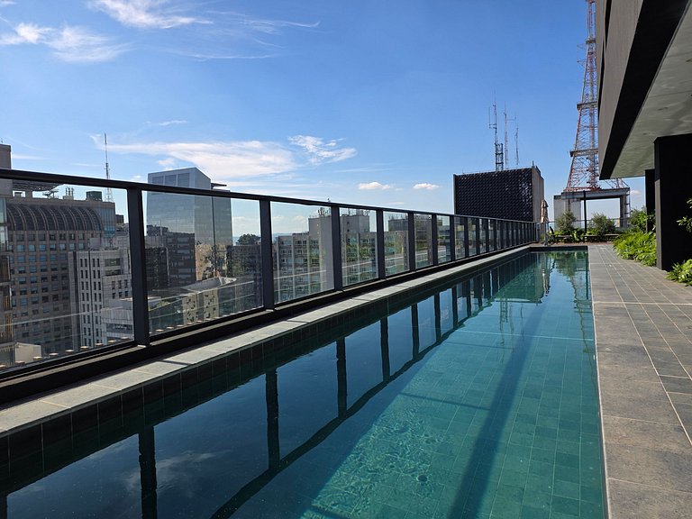 V3rso Jardins | 39 m² | Piscina, Academia e Vallet