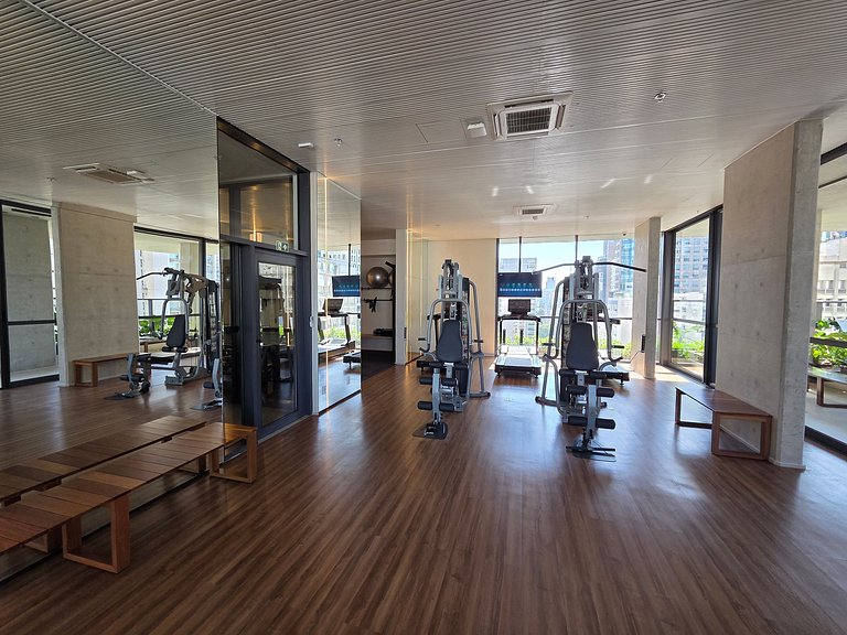 V3rso Jardins | 39 m² | Piscina, Academia e Vallet