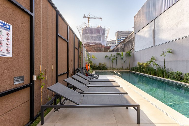 Apartamento 35m² Moema | Gym, Piscina & Cowork