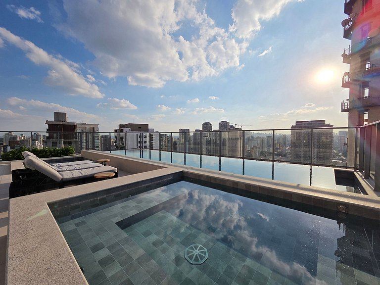 Level Brooklin | Varanda, Gym e Piscina Rooftop