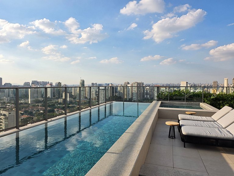 Level Brooklin | Varanda, Gym e Piscina Rooftop