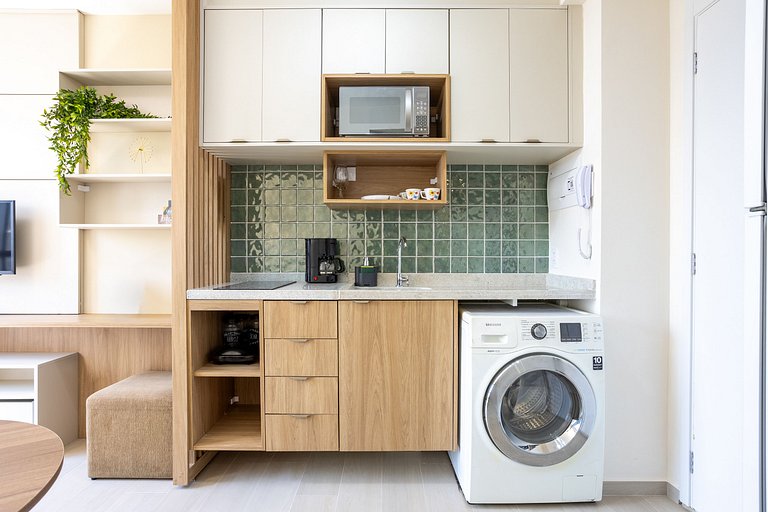 Apartamento Pinheiros | Varanda, Academia, Piscina