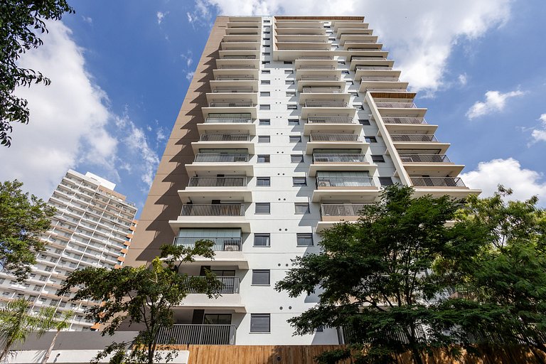 Apartamento Pinheiros | Varanda, Academia, Piscina