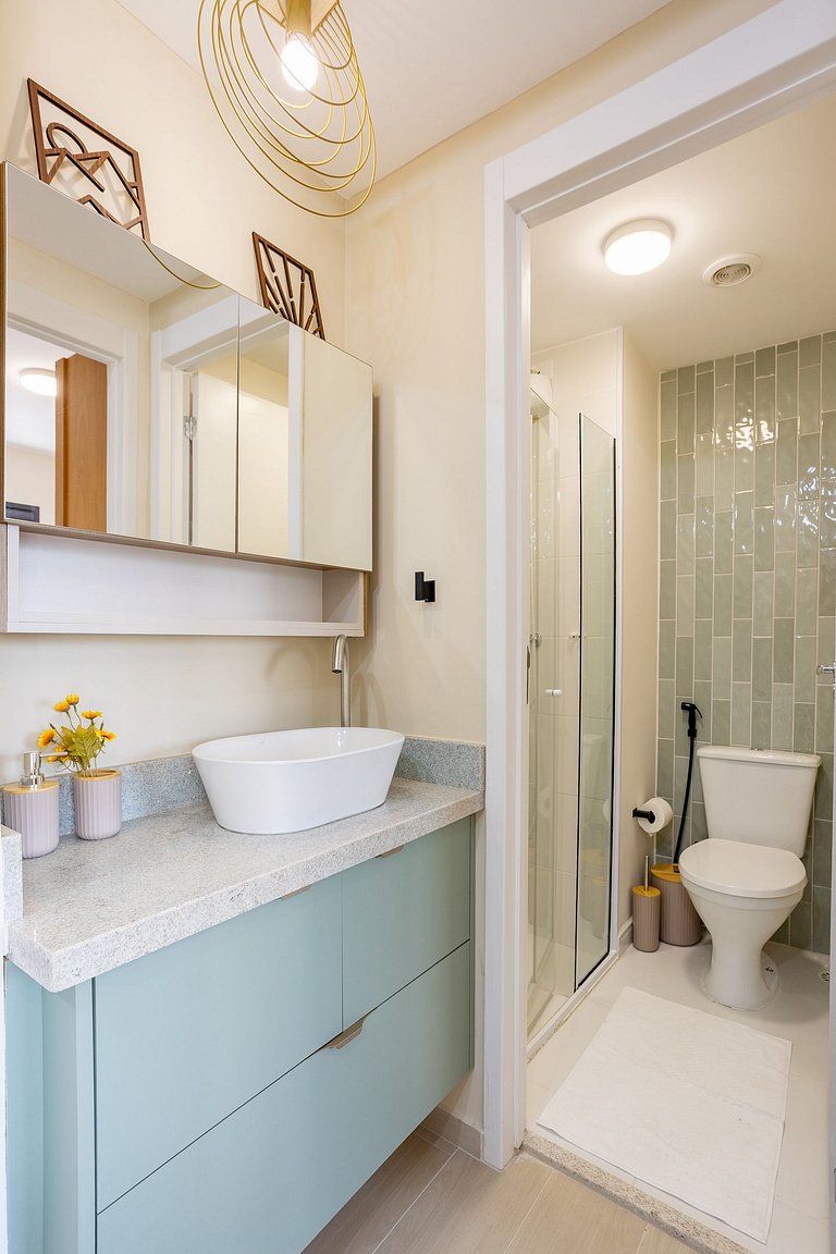 Apartamento Pinheiros | Varanda, Academia, Piscina