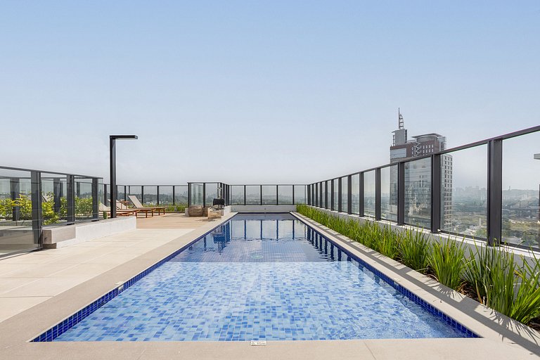 Apartamento Pinheiros | Varanda, Academia, Piscina
