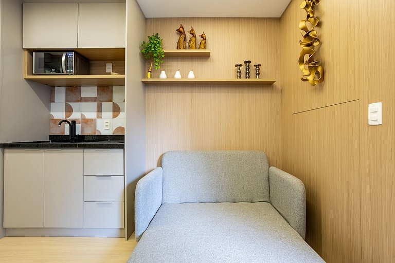 Edge | Studio Moderno | Academia e Piscina Rooftop