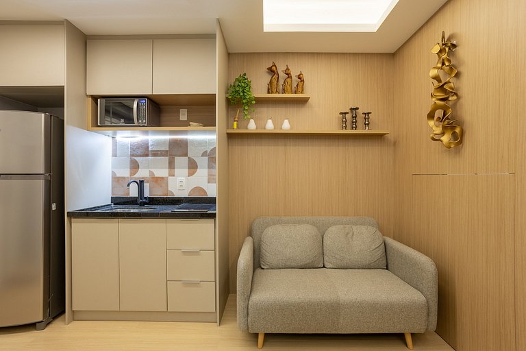 Edge | Studio Moderno | Academia e Piscina Rooftop