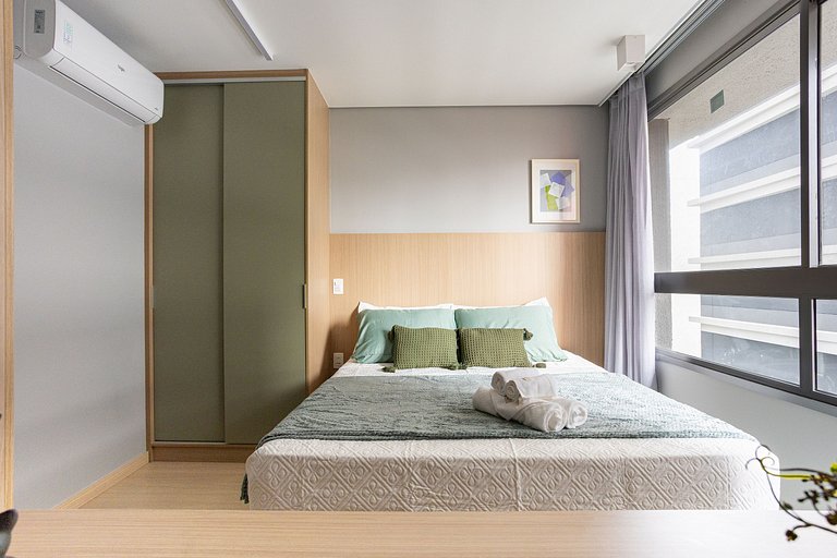 Edge | Studio Moderno | Academia e Piscina Rooftop
