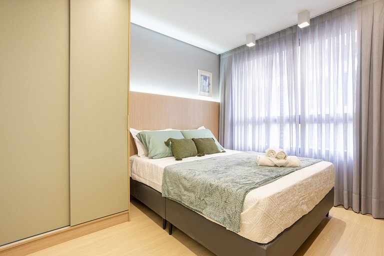 Edge | Studio Moderno | Academia e Piscina Rooftop