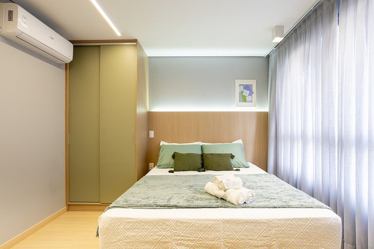 Edge | Studio Moderno | Academia e Piscina Rooftop