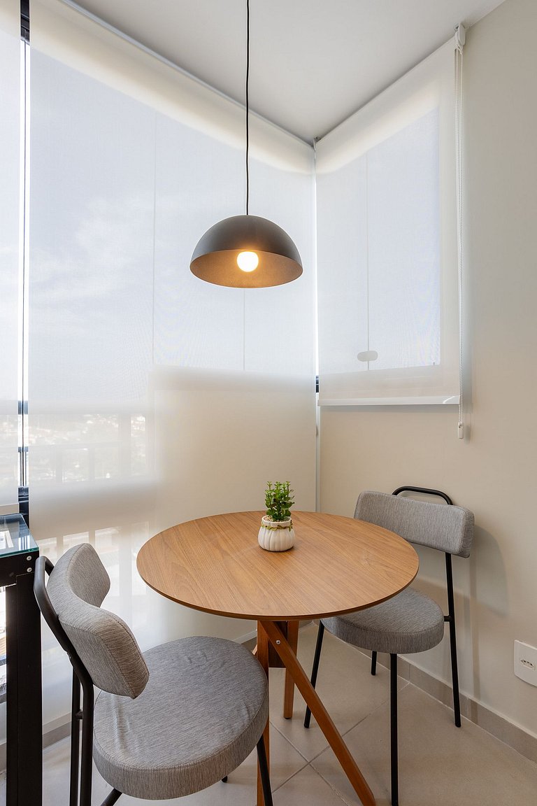 Nhambiquaras | Apto 35m² | Gym, Piscina & Cowork