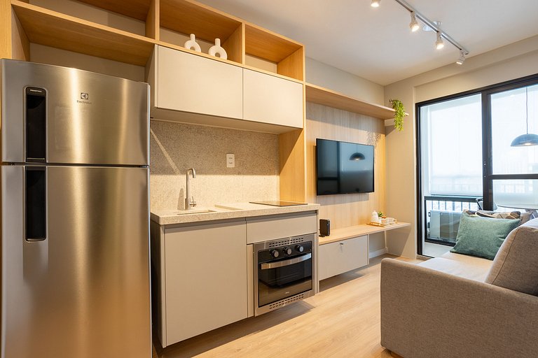 Nhambiquaras | Apto 35m² | Gym, Piscina & Cowork