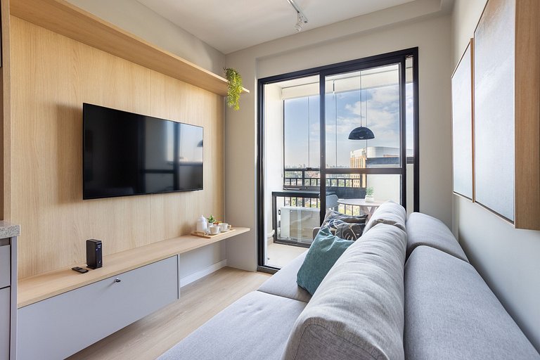 Nhambiquaras | Apto 35m² | Gym, Piscina & Cowork