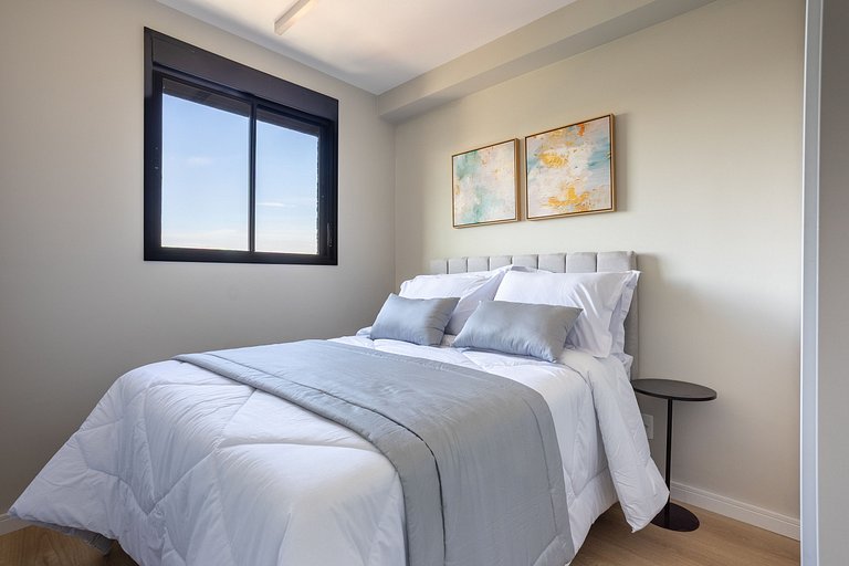 Nhambiquaras | Apto 35m² | Gym, Piscina & Cowork