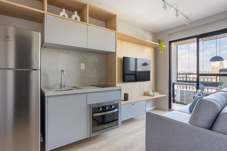 Nhambiquaras | Apto 35m² | Gym, Piscina & Cowork
