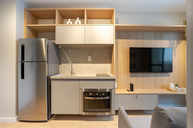 Nhambiquaras | Apto 35m² | Gym, Piscina & Cowork