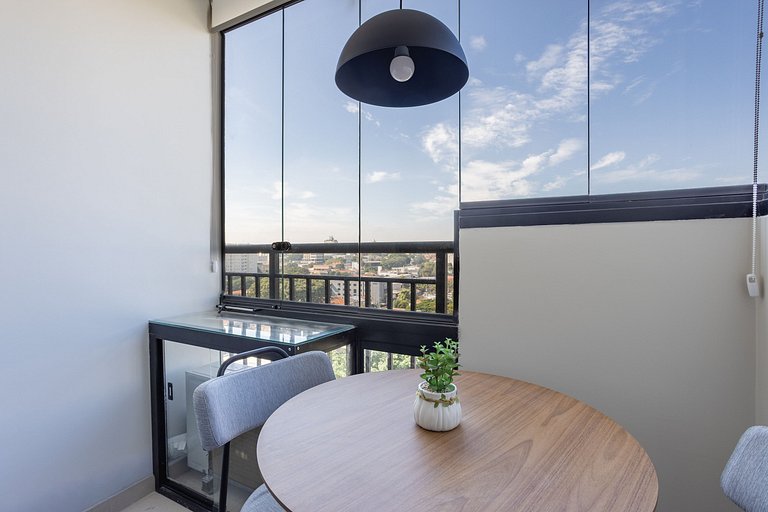 Nhambiquaras | Apto 35m² | Gym, Piscina & Cowork