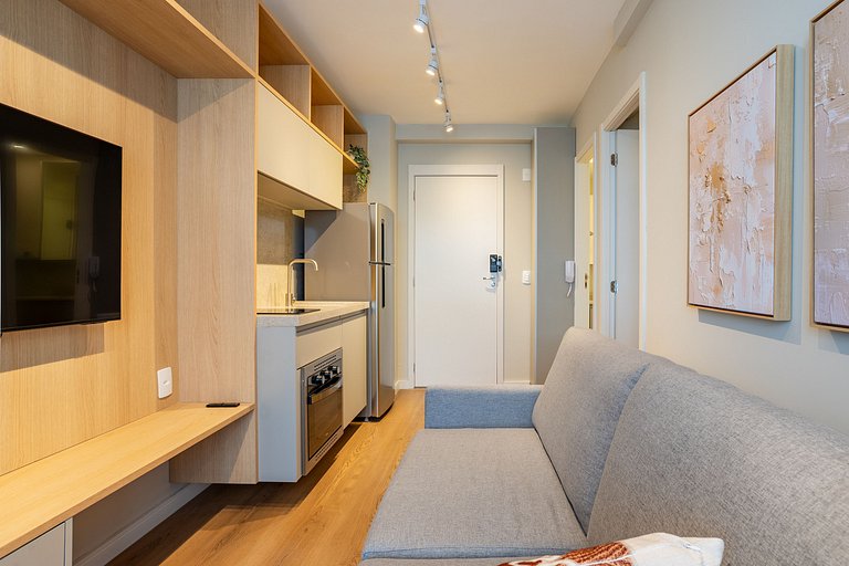 Apartamento 35m² Moema | Gym, Piscina & Cowork