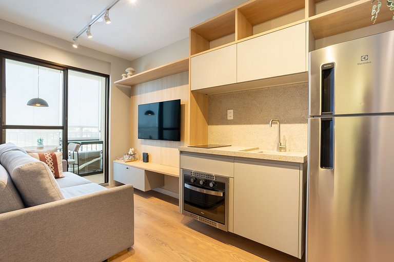 Apartamento 35m² Moema | Gym, Piscina & Cowork