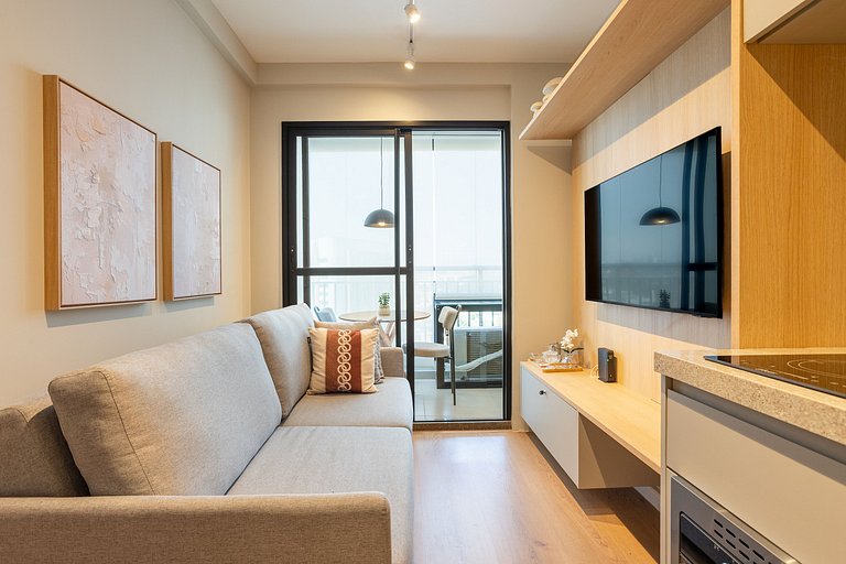 Apartamento 35m² Moema | Gym, Piscina & Cowork