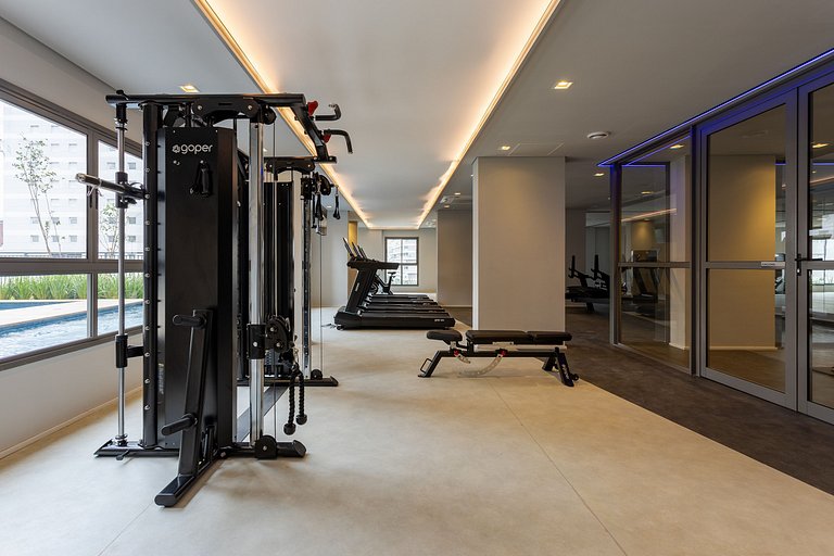 Nex One Vila Nova Conceição | Gym | Piscina