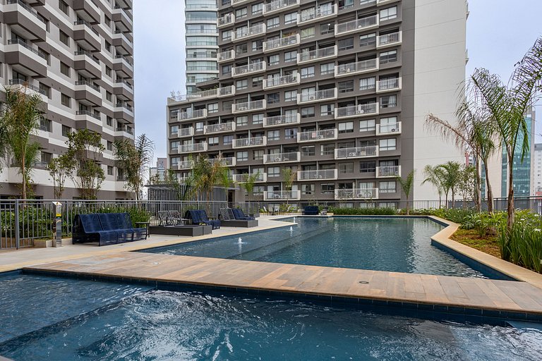 Nex One Vila Nova Conceição | Gym | Piscina