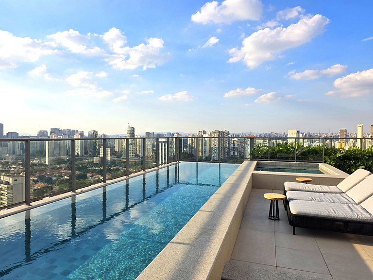Level Brooklin | Varanda, Gym e Piscina Rooftop