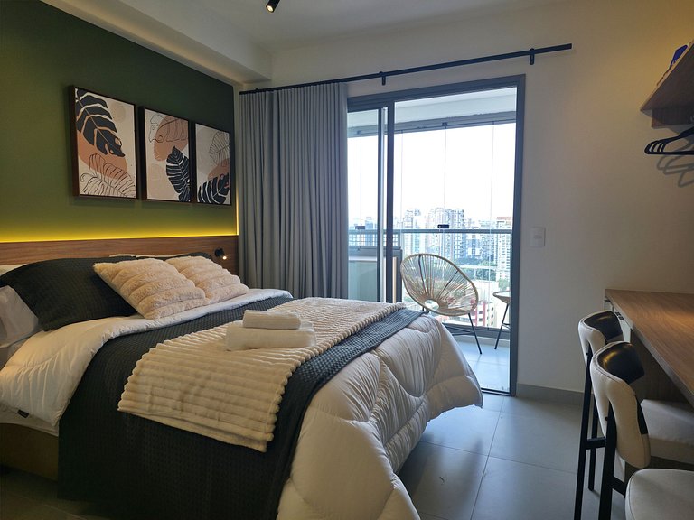 Level Brooklin | Varanda, Gym e Piscina Rooftop