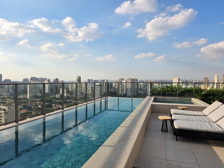 Level Brooklin | Varanda, Gym e Piscina Rooftop