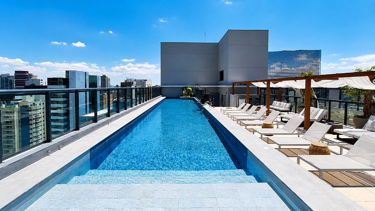 Nik Paulista com 42 m² | Piscina Rooftop e Gym