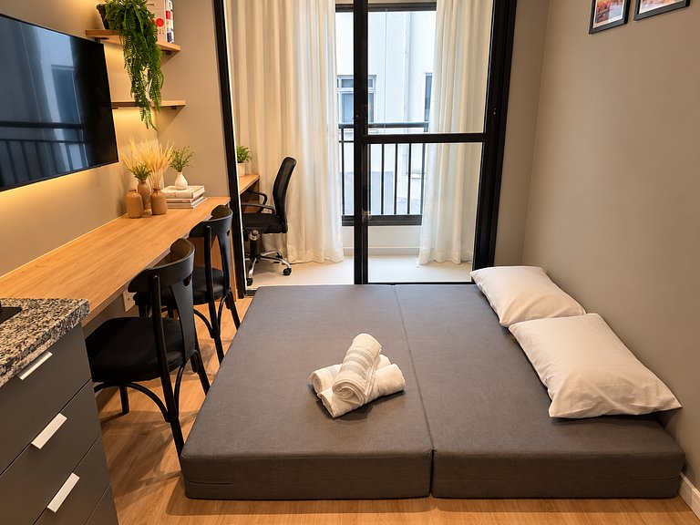 Apartamento 4 hóspedes Perdizes | Academia